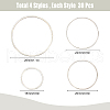 SUNNYCLUE Brass Linking Rings KK-SC0001-72P-2