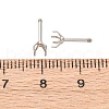 304 Stainless Steel Stud Earring Findings STAS-B091-02B-04P-3