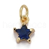 Brass Micro Pave Cubic Zirconia Pendants KK-P192-10-G04-1