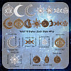 SUNNYCLUE 72Pcs 18 Style Tibetan Style Alloy Pendants TIBEP-SC0002-23-2