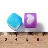 Two Tone Opaque Acrylic Beads SACR-I005-03-3