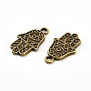 Tibetan Style Alloy Pendant Enamel Settings TIBE-T011-127AB-FF-2