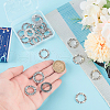 SUNNYCLUE 30Pcs Tibetan Style Alloy Linking Rings FIND-SC0009-20-3