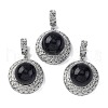 Natural & Synthetic Mixed Gemstone Pendants G-K339-04P-2