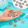 20Pcs 10 Styles Alloy Enamel Chandelier Component Links FIND-TA0002-33-7