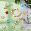 DICOSMETIC 20Pcs 10 Colors Cup Cake Food Grade Eco-Friendly Silicone Beads SIL-DC0001-71-5