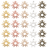 SUNNYCLUE 40Pcs 5 Styles Alloy Pendant Cabochon Settings FIND-SC0008-49-1