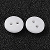 2-Hole Flat Round Resin Sewing Buttons for Costume Design BUTT-E119-14L-19-2