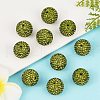 Grade A Rhinestone Pave Disco Ball Beads RB-Q105-3-4