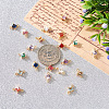 Cheriswelry 20Pcs 10 Styles Brass Cubic Zirconia & Glass Connector Charms KK-CW0001-06-7