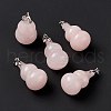 Natural Rose Quartz Pendants G-G846-02P-05-2