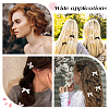 CRASPIRE 30Pcs 3 Colors Bowknot Polyester Alligator Hair Clips AJEW-CP0008-38-6