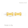 Stylish Stainless Steel Butterfly Stud Earrings JV8585-3