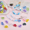 SUNNYCLUE 48Pcs 8 Colors Opaque Acrylic Beads OACR-SC0001-87-4