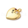 Brass Micro Pave Cubic Zirconia Pendants KK-U033-16P-2