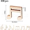 Wood Cabochons WOOD-WH0107-31-2