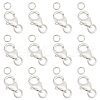 GOMAKERER 12Pcs 3 Styles 925 Sterling Silver Lobster Claw Clasps STER-GO0001-03-1