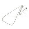 Non-Tarnish Unisex 304 Stainless Steel Cable Chain Necklace with Lobster Claw Clasps STAS-O037-83P-04-2