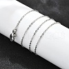 Non-Tarnish 304 Stainless Steel Cable Chain Necklaces X-NJEW-P248-01P-2