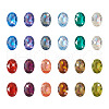 Cheriswelry 120Pcs 12 Colors Transparent Pointed Back Resin Rhinestone Cabochons KY-CW0001-01-14