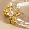 Stainless Steel C-Shaped Stud Earrings JN8832-1-2