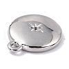 Brass Micro Pave Cubic Zirconia Charms ZIRC-I054-13P-03-2