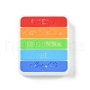 Word Silicone Focal Beads SIL-P010-01D-1