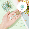 GOMAKERER 3 Strands Natural Flower Amazonite Beads Strands G-GO0001-13-2