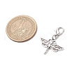 10Pcs 10 Styles Tibetan Style Alloy Pendant Decorations HJEW-JM03201-3