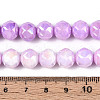 Electroplate Glass Beads Strands GLAA-N010-10mm-07-3