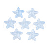 Transparent Spray Painted Glass Beads X-GLAA-N035-027-C02-1