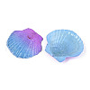 Spray Painted Natural Scallop Shell Big Pendants SSHEL-T017-14C-2