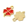16Pcs 4 Colors Rack Plating Alloy Enamel Pendants ENAM-FS0001-76-2