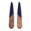 Resin & Walnut Wood Pendants RESI-S358-40P-2