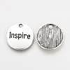 Tibetan Style Alloy Pendants TIBEP-Q078-22AS-RS-2