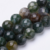 Natural Moss Agate Beads Strands G-S281-26-6mm-1