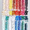  672~800pcs 16 Colors Opaque Acrylic Slide Charms OACR-NB0001-48-7