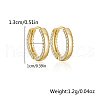 S925 Sterling Silver Micro Pave Clear Cubic Zirconia Hoop Earrings VX5452-5-1