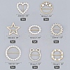  8Pcs 8 Styles Alloy Buckles JEWB-NB0001-07-2