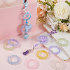 SUNNYCLUE 36Pcs 6 Colors UV Plating Acrylic Linking Rings MACR-SC0001-46-4