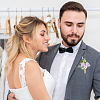 90Pcs Plastic Brooch for Wedding AJEW-WH0472-97-7