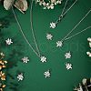 Unicraftale 10Pcs Eco-Friendly 316 Surgical Stainless Steel Micro Pave Clear Cubic Zirconia Charms RB-UN0001-05P-3