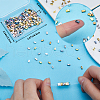 CREATCABIN 320Pcs 8 Colors Glass Seed Beads SEED-CN0001-34-3