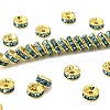 Brass Rhinestone Spacer Beads RB-A014-Z6mm-03G-1