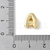 26Pcs 26 Styles Brass Micro Pave Clear Cubic Zirconia Initial Multi-strand Links KK-S520-01G-24-4