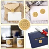 34 Sheets Self Adhesive Gold Foil Embossed Stickers DIY-WH0509-084-4