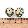 Handmade Resin Indonesia Round Beads IPDL-R400-17-3