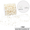 SUNNYCLUE 1 Roll Plastic Round Beaded Link Chains DIY-SC0024-96C-2