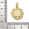 Brass Micro Pave Cubic Zirconia ABS Imitation Pearl Pendants KK-D328-04G-3