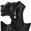 Brass Micro Pave Cubic Zirconia Pendant Necklaces & Dangle Earrings Sets SJEW-JS01325-5